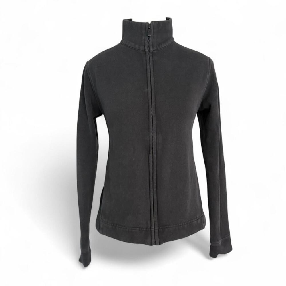 Lululemon Black Scuba Full Zip Mock Neck Jacket size 6